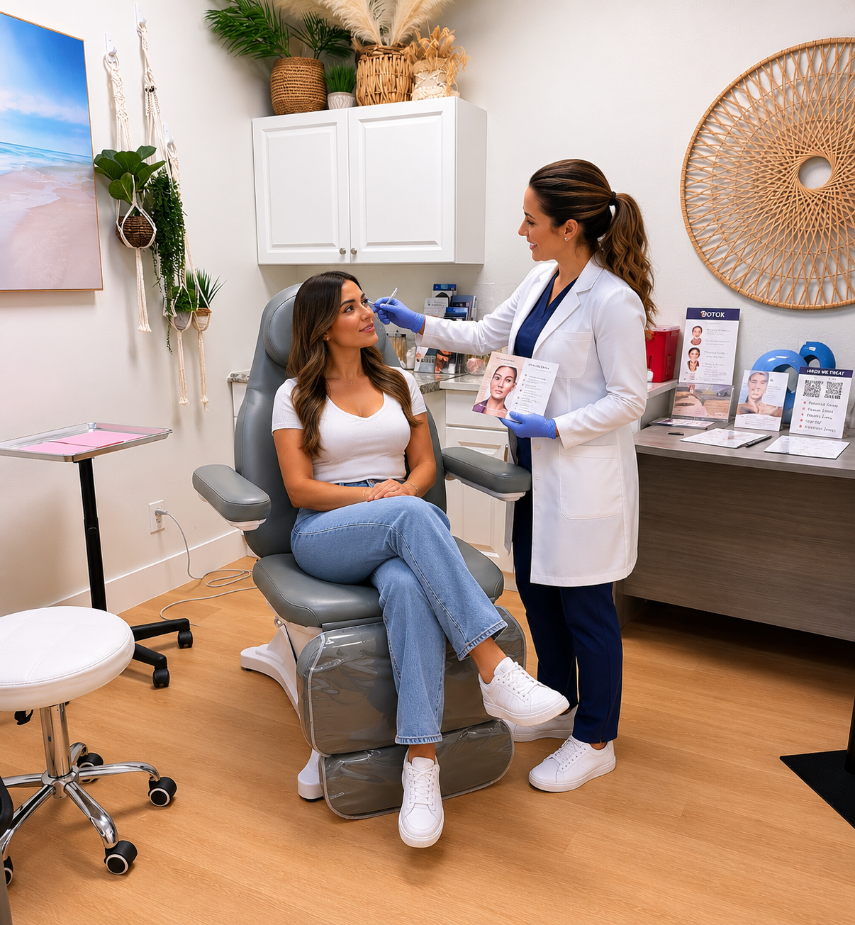 Aesthetic consultation for Sculptra and Radiesse at Oceans Med Spa in Delray Beach