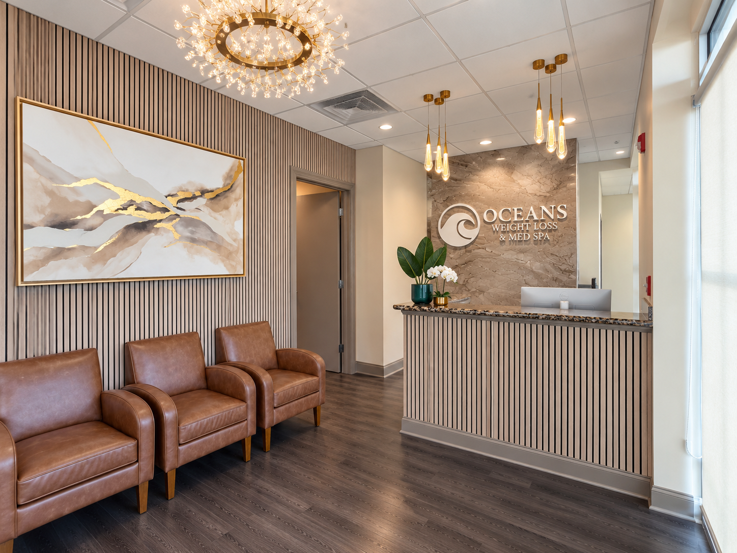 Oceans Weight Loss and Med Spa Delray Beach lobby and reception